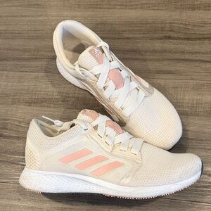 Adidas Women's Beige and Pink Athletic Shoes